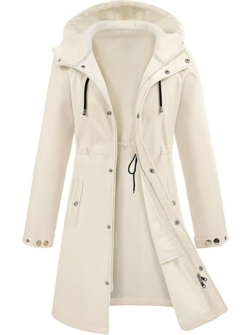 Stylish Women's Waterproof Softshell Hooded Rain Jacket for Outdoor Adventures